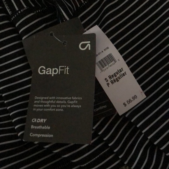 GapFit striped ankle-length leggings - Picture 6 of 7